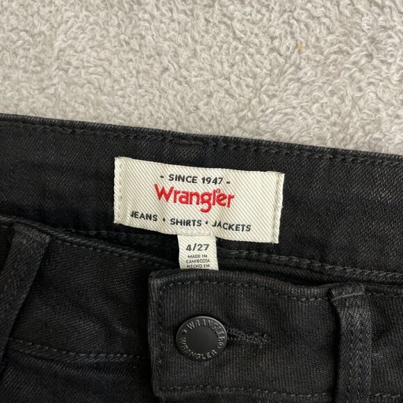 NEW Wrangler Women's Size 4 High-Rise Bootcut Stretch Jeans Black - Picture 8 of 11